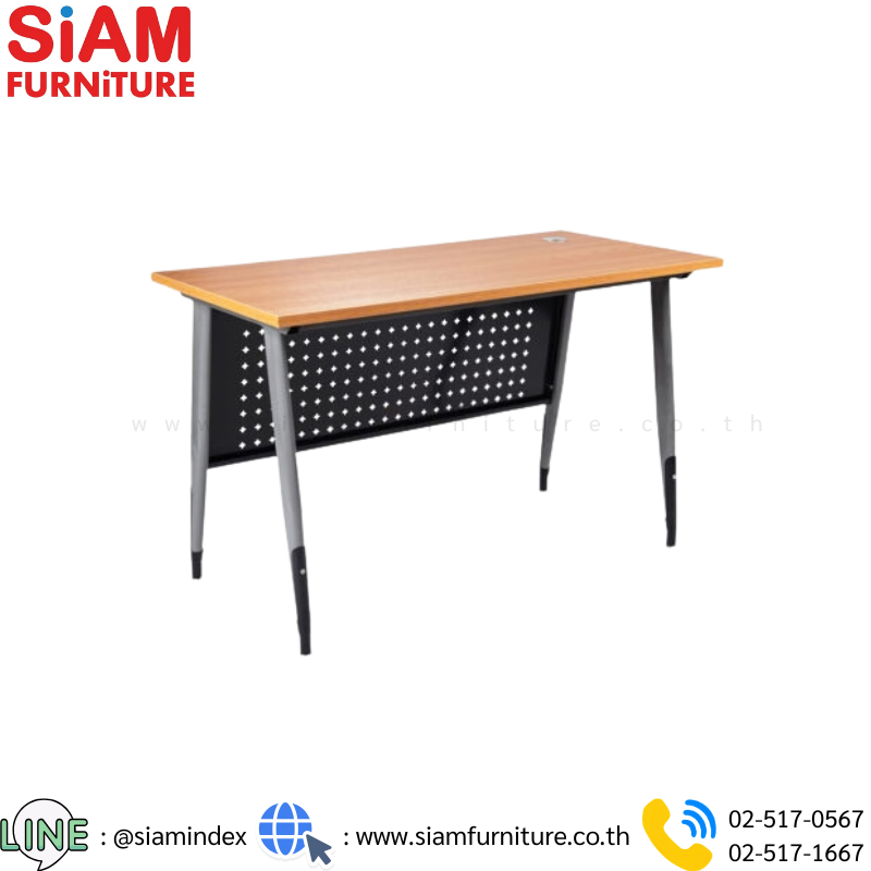 โต๊ะทำงานโล่ง ขาเหล็ก รุ่น SIAM-835A