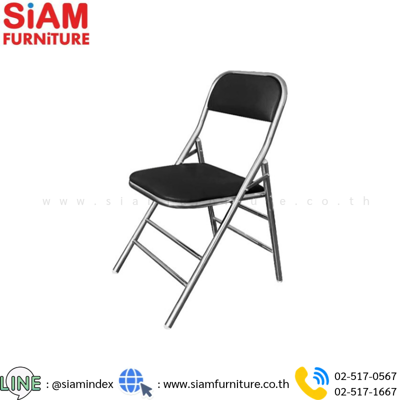 เก้าอี้พับสแตนเลส รุ่น SIAM-SS folding chair